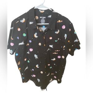 Men's XL Hot topic space Button up.